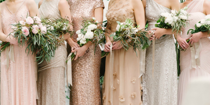 невесты, свадебное платье, разные оттенки айвори