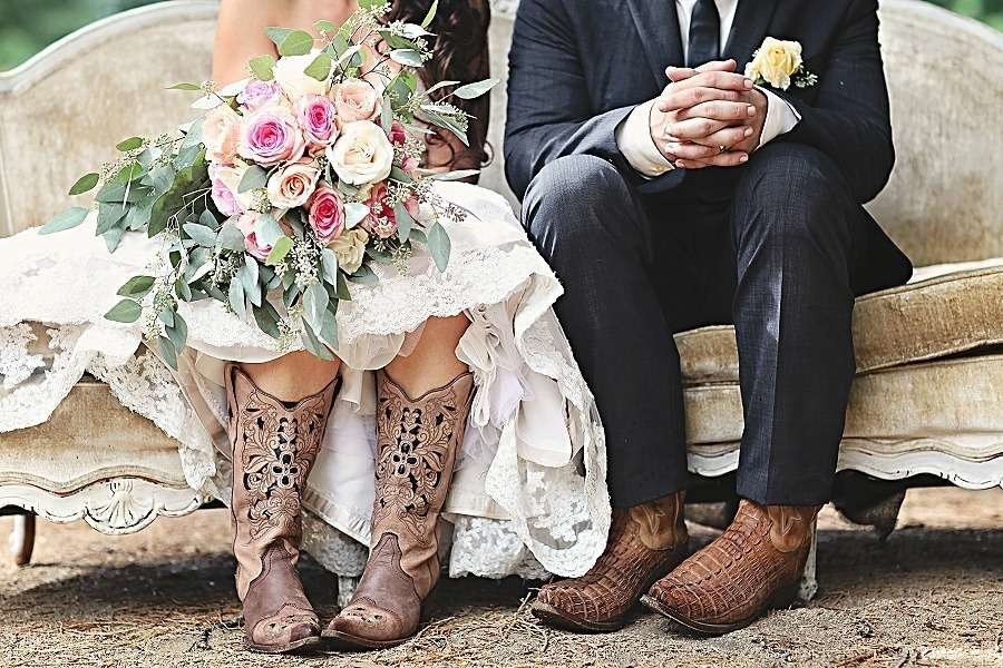 Обувь для невесты в стиле рустик