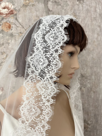 FD-62 Фата с кружевом испанка (200 см)
