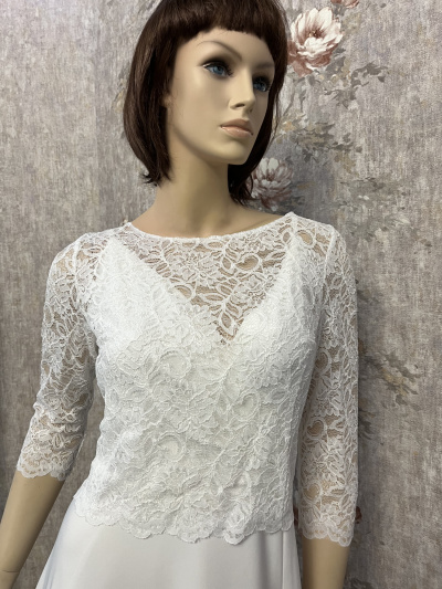 BS-04 Болеро стрейч, пуговки, рукав 3.4