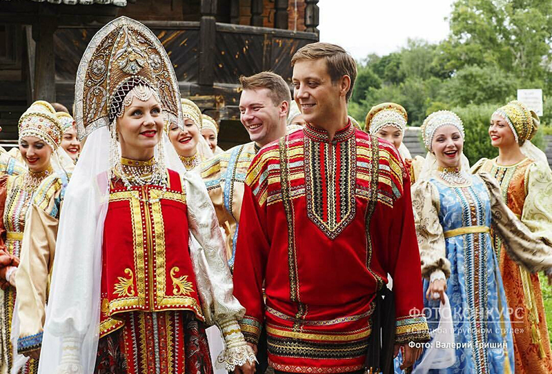 Костюмированная постановка свадьбы на Руси