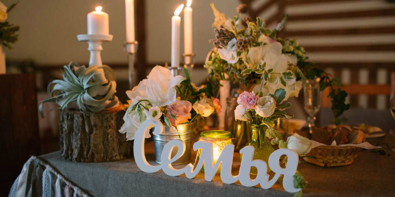 декор, свечи, свадьба, сувениры, стол