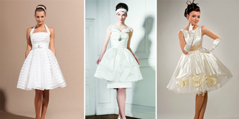 свадебное платье, стиль 60-х