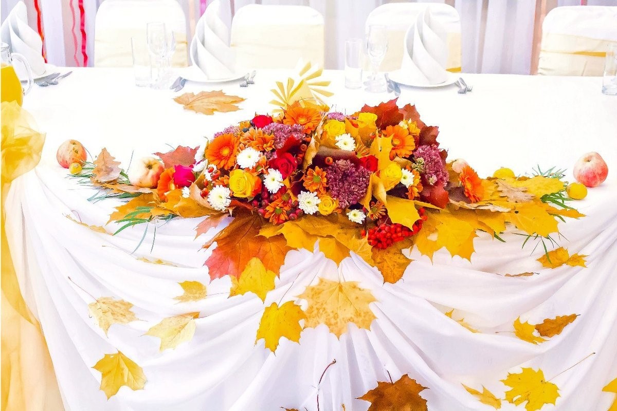 Осенний дизайн свадьбы