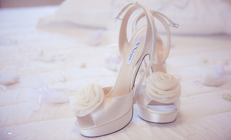 Нежные свадебные туфли