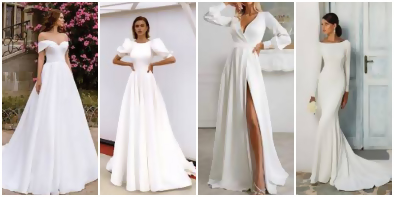 Свадебное платье в минималистичном стиле