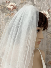 FG-22  Фата длинная пышная с микроблеском (200 см)