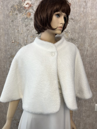 K-123SR Кейп короткий, альпака, синтепон