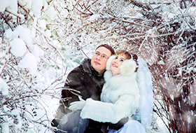 Правильное завершение зимнего образа невесты