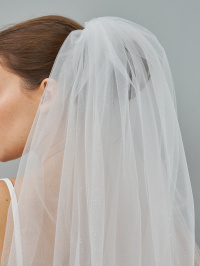 FG-32  Фата двойная с микроблеском (200 см)